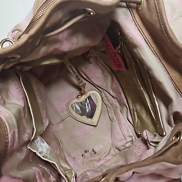 Juicy Couture y2k Vintage Velour and Leather Backpack Bag main image 5